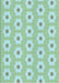 Machine Washable Transitional Aquamarine Green Rug, wshpat1714lblu