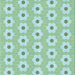 Round Patterned Aquamarine Green Rug, pat1714lblu