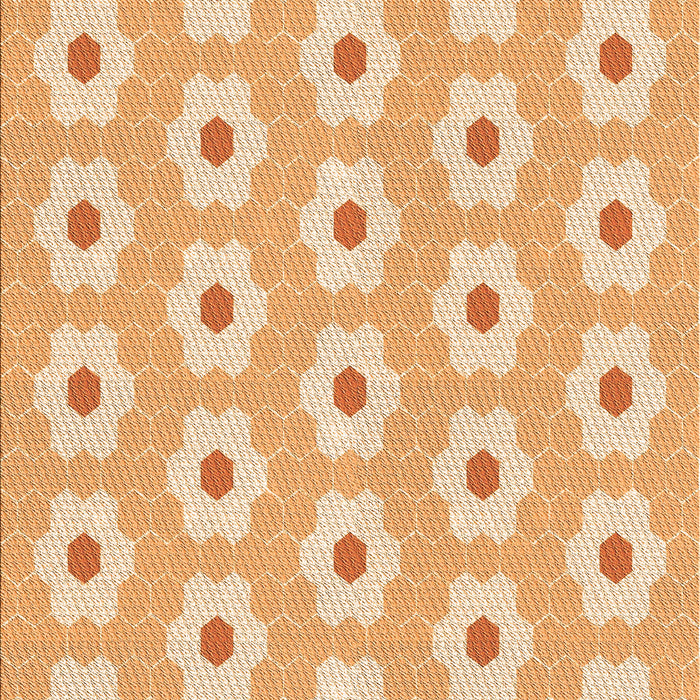 Patterned Orange Rug, pat1714org