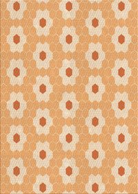 Machine Washable Transitional Orange Rug, wshpat1714org