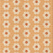 Round Patterned Orange Rug, pat1714org