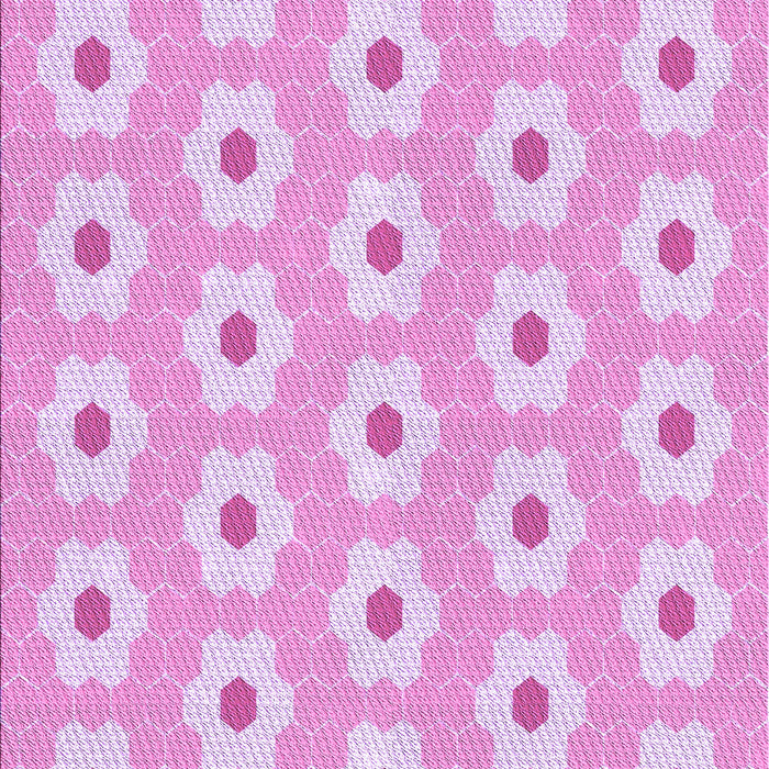 Patterned Blossom Pink Rug, pat1714pur