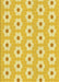 Machine Washable Transitional Bold Yellow Rug, wshpat1714yw