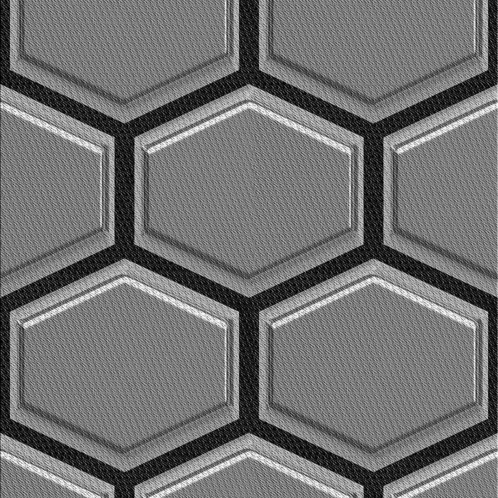 Patterned Gray Rug, pat1715gry