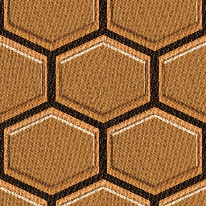 Patterned Saddle Brown Rug, pat1715org