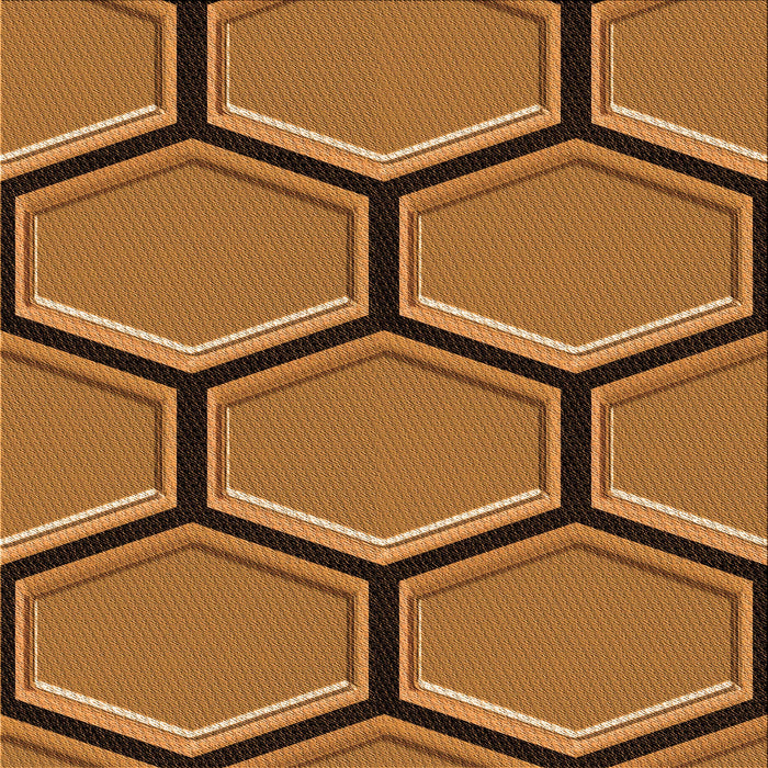 Round Machine Washable Transitional Saddle Brown Rug, wshpat1715org