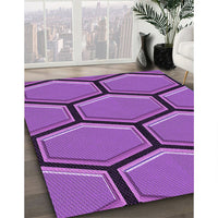 Patterned Purple Rug, pat1715pur