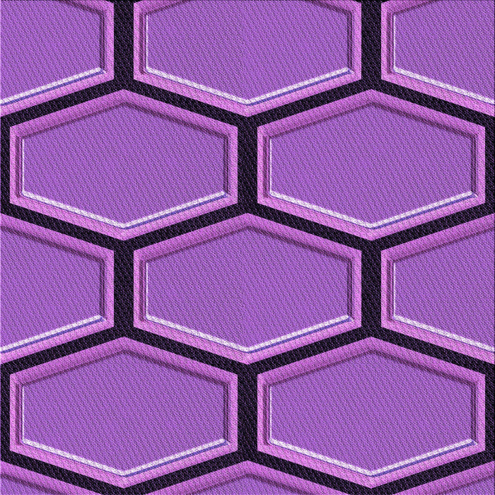 Round Machine Washable Transitional Purple Rug, wshpat1715pur