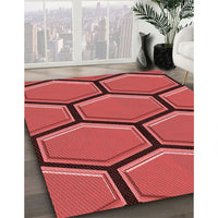 Patterned Red Rug, pat1715rd