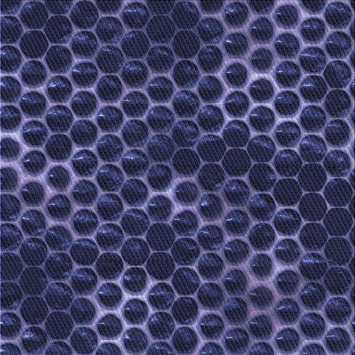 Round Patterned Night Blue Rug, pat1716blu
