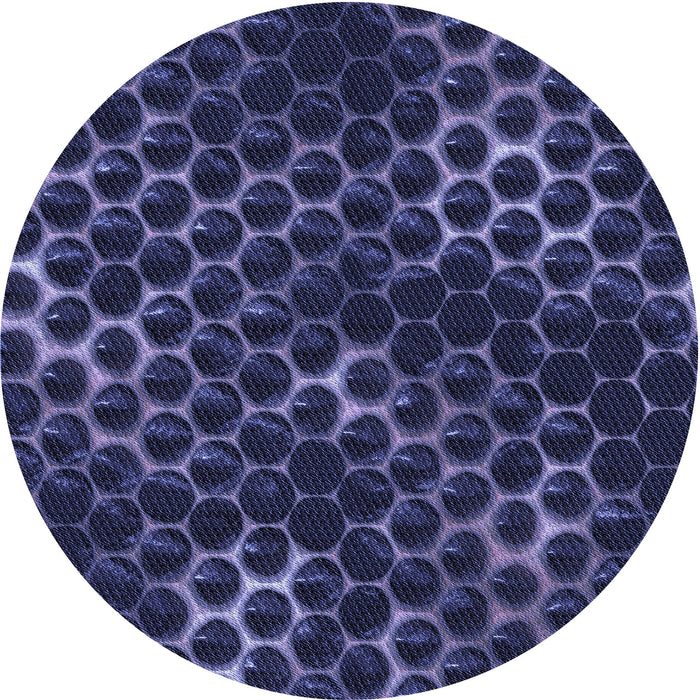 Square Patterned Night Blue Rug, pat1716blu