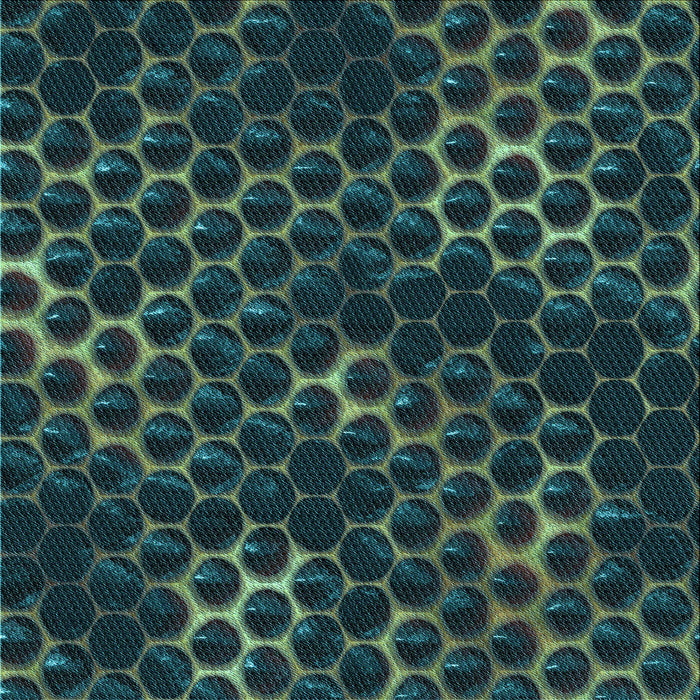 Round Patterned Deep Teal Green Rug, pat1716lblu