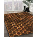 Machine Washable Transitional Mahogany Brown Rug in a Family Room, wshpat1716org