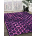 Machine Washable Transitional Dark Orchid Purple Rug in a Family Room, wshpat1716pur