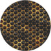 Sideview of Patterned Brown Novelty Rug, pat1716