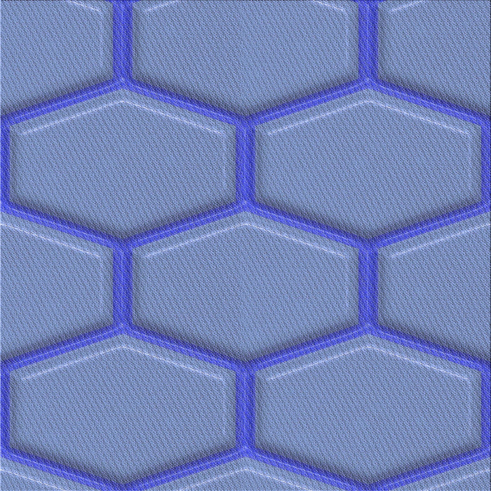 Round Patterned Sky Blue Rug, pat1717blu