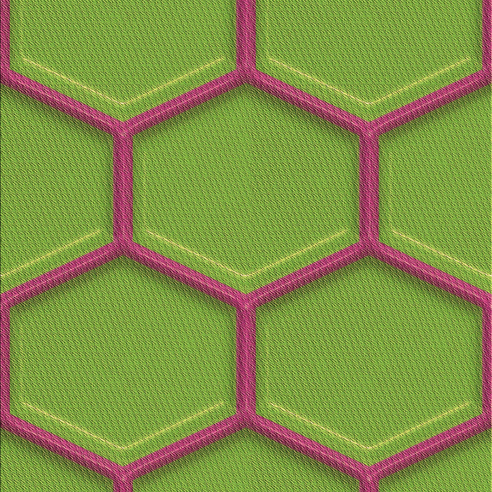 Patterned Green Rug, pat1717brn