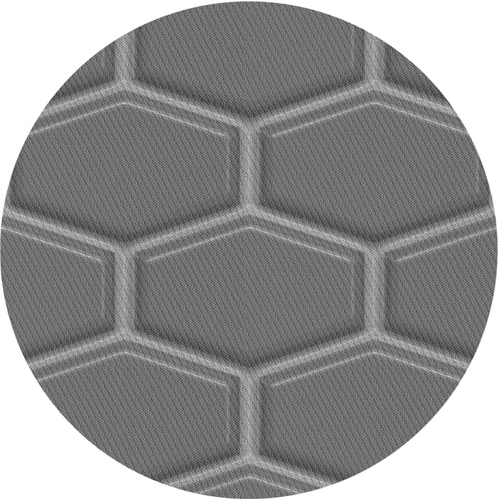 Square Patterned Gray Rug, pat1717gry