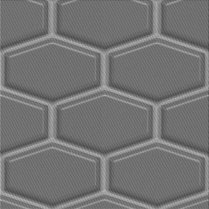 Round Patterned Gray Rug, pat1717gry