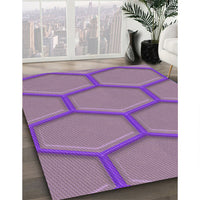 Patterned Orchid Purple Rug, pat1717pur