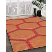 Patterned Orange Rug, pat1717rd