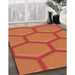 Machine Washable Transitional Orange Rug in a Family Room, wshpat1717rd