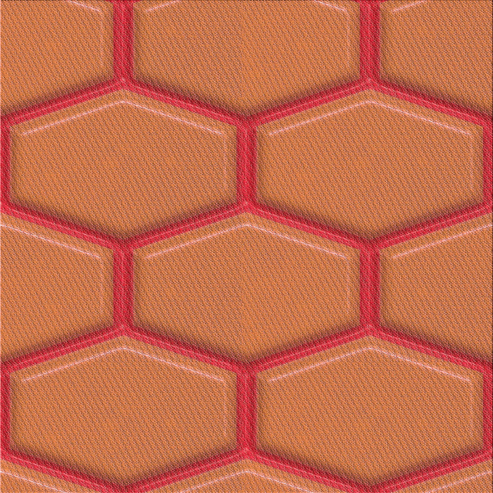 Round Machine Washable Transitional Orange Rug, wshpat1717rd