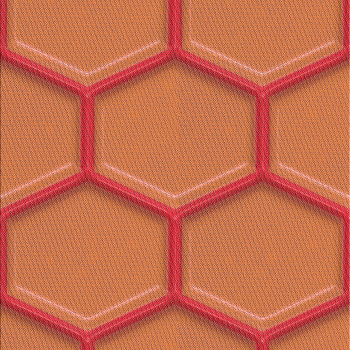 Machine Washable Transitional Orange Rug, wshpat1717rd