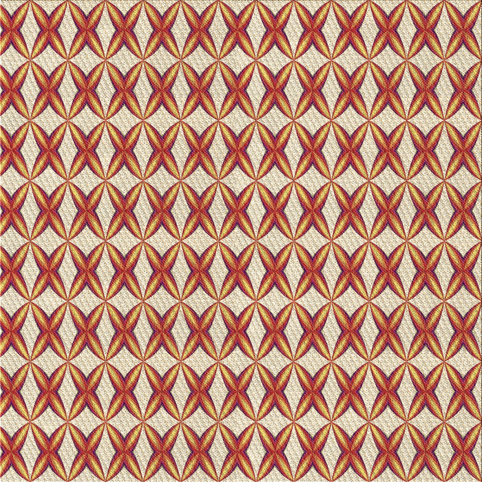 Round Patterned Red Rug, pat1718brn