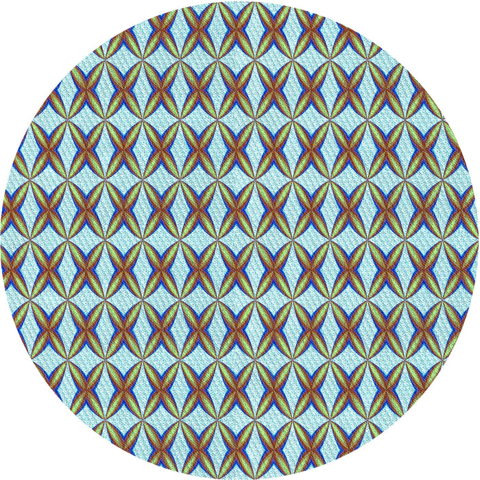 Square Patterned Purple Rug, pat1718lblu