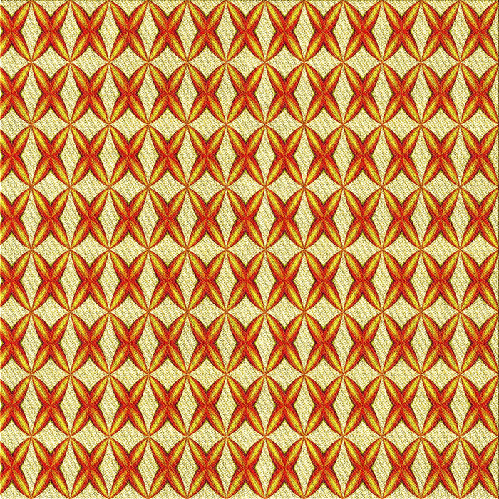 Round Patterned Bold Yellow Rug, pat1718yw