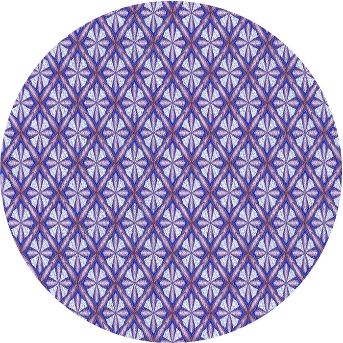 Square Machine Washable Transitional Amethyst Purple Rug in a Living Room, wshpat1719blu