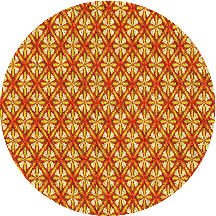 Square Machine Washable Transitional Golden Brown Yellow Rug in a Living Room, wshpat1719yw