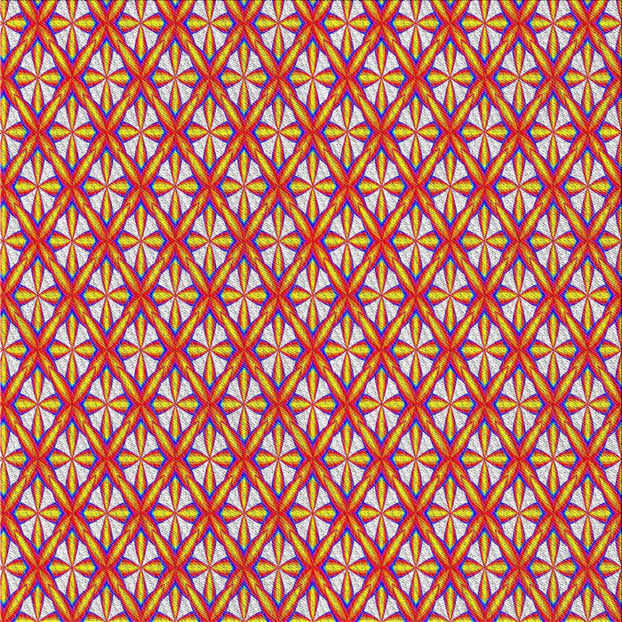Square Patterned Raspberry Red Novelty Rug, pat1719