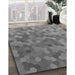 Machine Washable Transitional Ash Gray Rug in a Family Room, wshpat1720gry