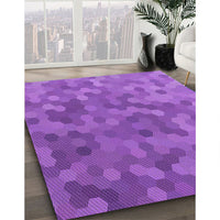 Patterned Purple Rug, pat1720pur