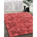 Machine Washable Transitional Red Rug in a Family Room, wshpat1720rd