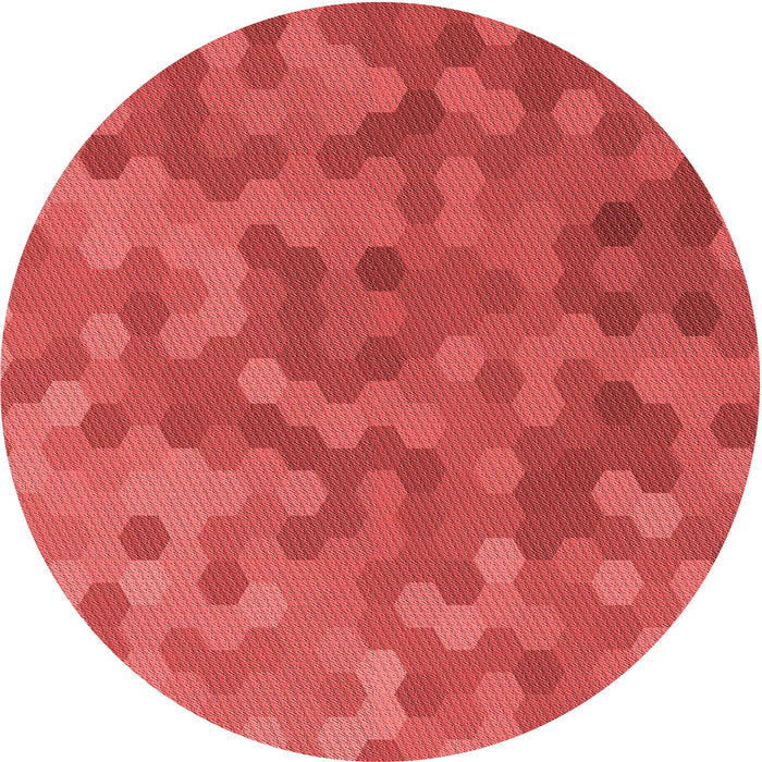 Square Patterned Red Rug, pat1720rd