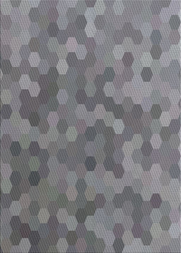 Patterned Dark Gray Novelty Rug, pat1720