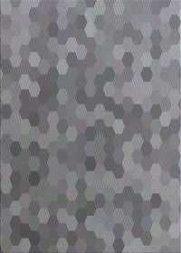 Machine Washable Transitional Dark Gray Rug, wshpat1720