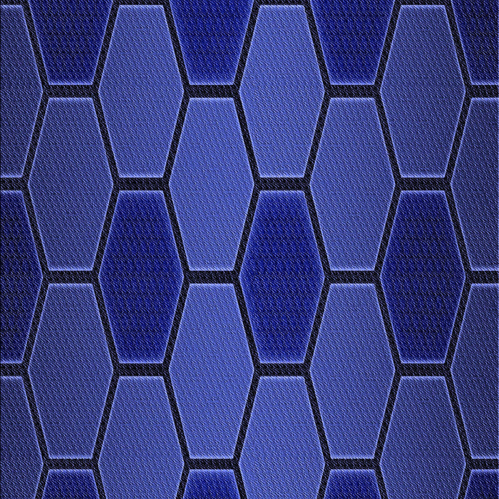 Patterned Denim Dark Blue Rug, pat1721blu