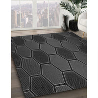 Patterned Carbon Gray Rug, pat1721gry