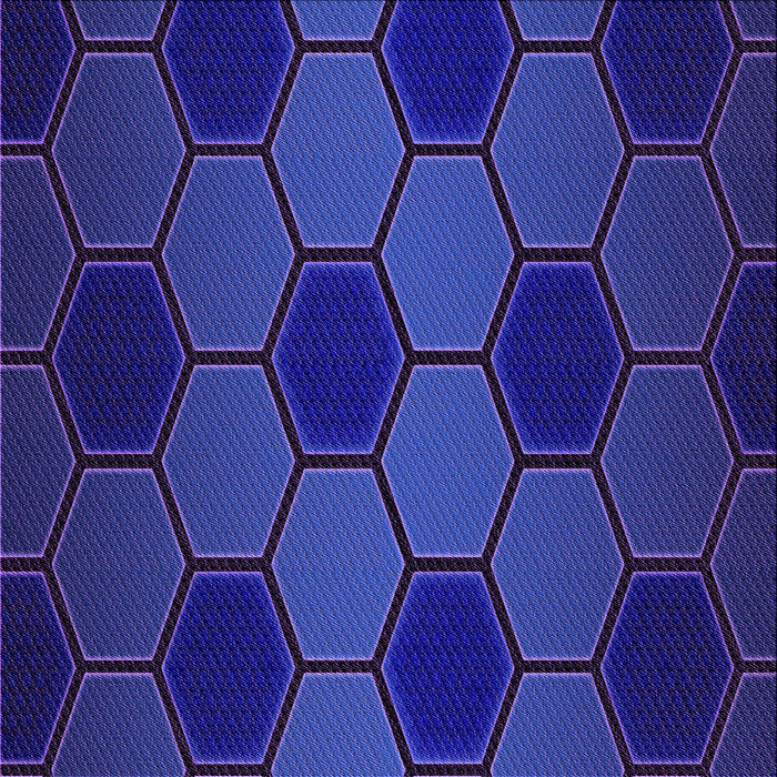 Round Patterned Denim Dark Blue Rug, pat1721pur