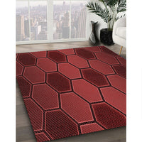 Patterned Red Rug, pat1721rd