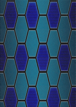 Patterned Blue Ivy Blue Novelty Rug, pat1721