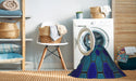 Machine Washable Transitional Blue Ivy Blue Rug in a Washing Machine, wshpat1721