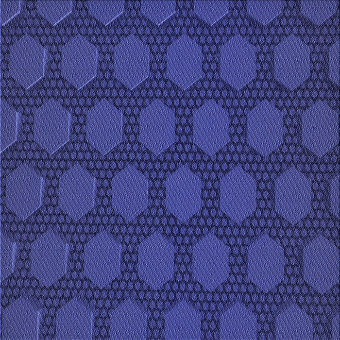 Round Machine Washable Transitional Denim Dark Blue Rug, wshpat1722blu