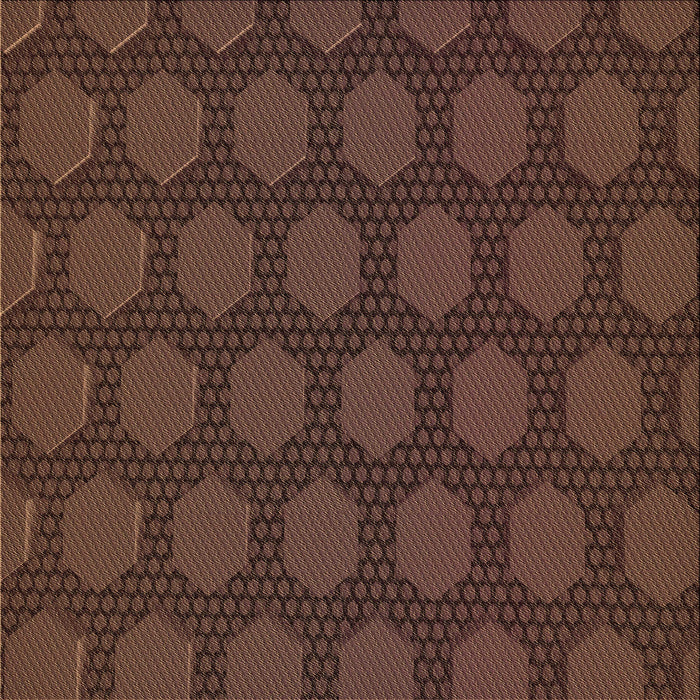 Round Machine Washable Transitional Sienna Brown Rug, wshpat1722brn