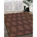 Machine Washable Transitional Sienna Brown Rug in a Family Room, wshpat1722brn