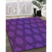 Machine Washable Transitional Bright Purple Rug in a Family Room, wshpat1722pur